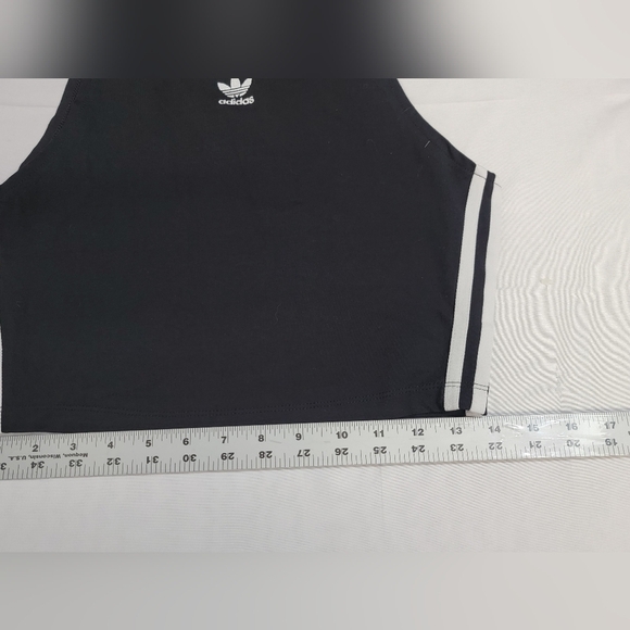 Adidas Crop Tank Top Sleeveless Classic Workout Size Medium - Picture 5 of 9